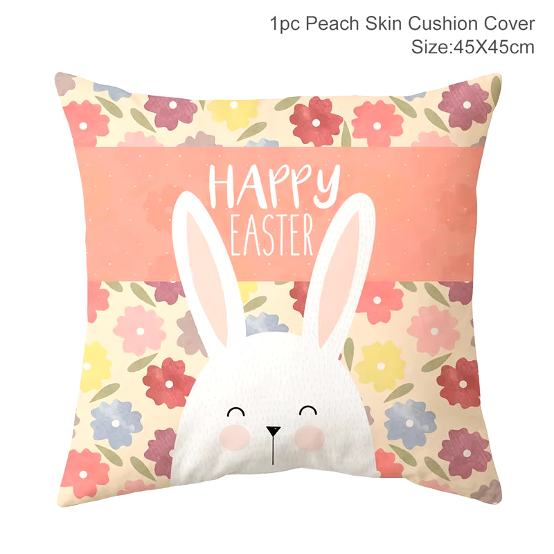Happy Easter Decoration for Home Easter Rabbit Eggs Pillowcase Bunny Easter Party Decoration Supplies Easter Party Favor Gift