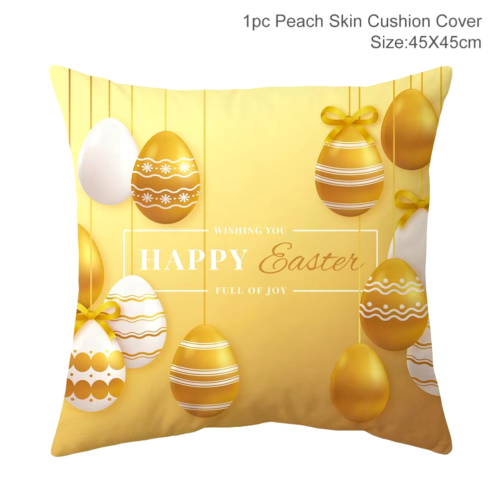 Happy Easter Decoration for Home Easter Rabbit Eggs Pillowcase Bunny Easter Party Decoration Supplies Easter Party Favor Gift