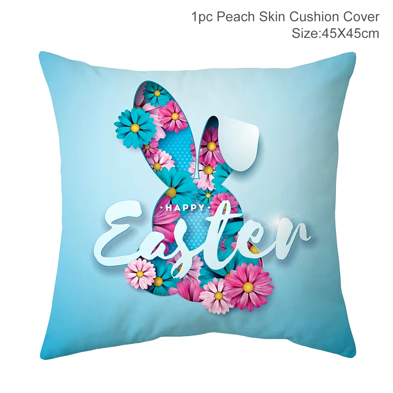 Happy Easter Decoration for Home Easter Rabbit Eggs Pillowcase Bunny Easter Party Decoration Supplies Easter Party Favor Gift