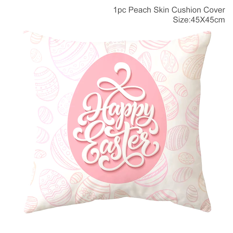 Happy Easter Decoration for Home Easter Rabbit Eggs Pillowcase Bunny Easter Party Decoration Supplies Easter Party Favor Gift