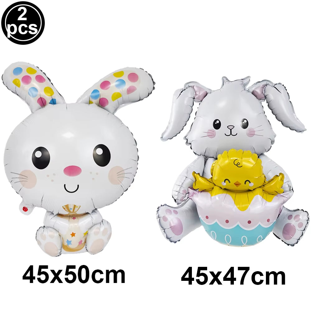 Easter Banner Easter Sign Garlands Rabbit Swirl Hanging Decoration Easter Egg Carrot Bunny Banner Happy Easter Party Decorations
