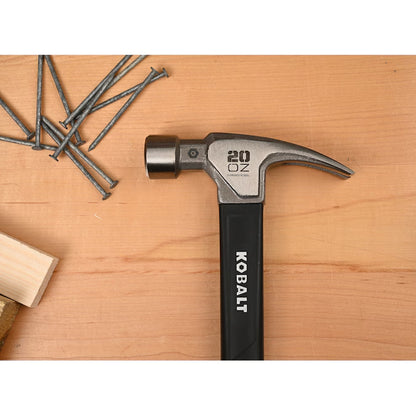 20 Ounce(S) Smooth Face Steel Head Fiberglass Claw Hammer