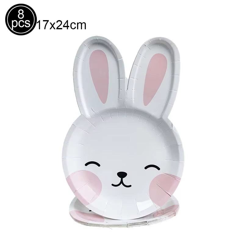 Easter Banner Easter Sign Garlands Rabbit Swirl Hanging Decoration Easter Egg Carrot Bunny Banner Happy Easter Party Decorations