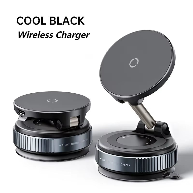 For Magsafe Car Phone Holder Suction Cup Vacuum Magnetic Phone Hholder 360° Rotatable and Foldable Phone Holder