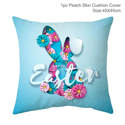Happy Easter Decoration for Home Easter Rabbit Eggs Pillowcase Bunny Easter Party Decoration Supplies Easter Party Favor Gift