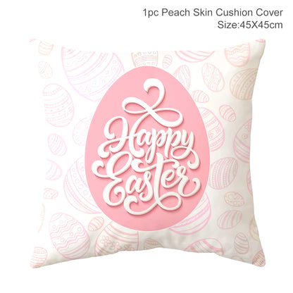 Happy Easter Decoration for Home Easter Rabbit Eggs Pillowcase Bunny Easter Party Decoration Supplies Easter Party Favor Gift